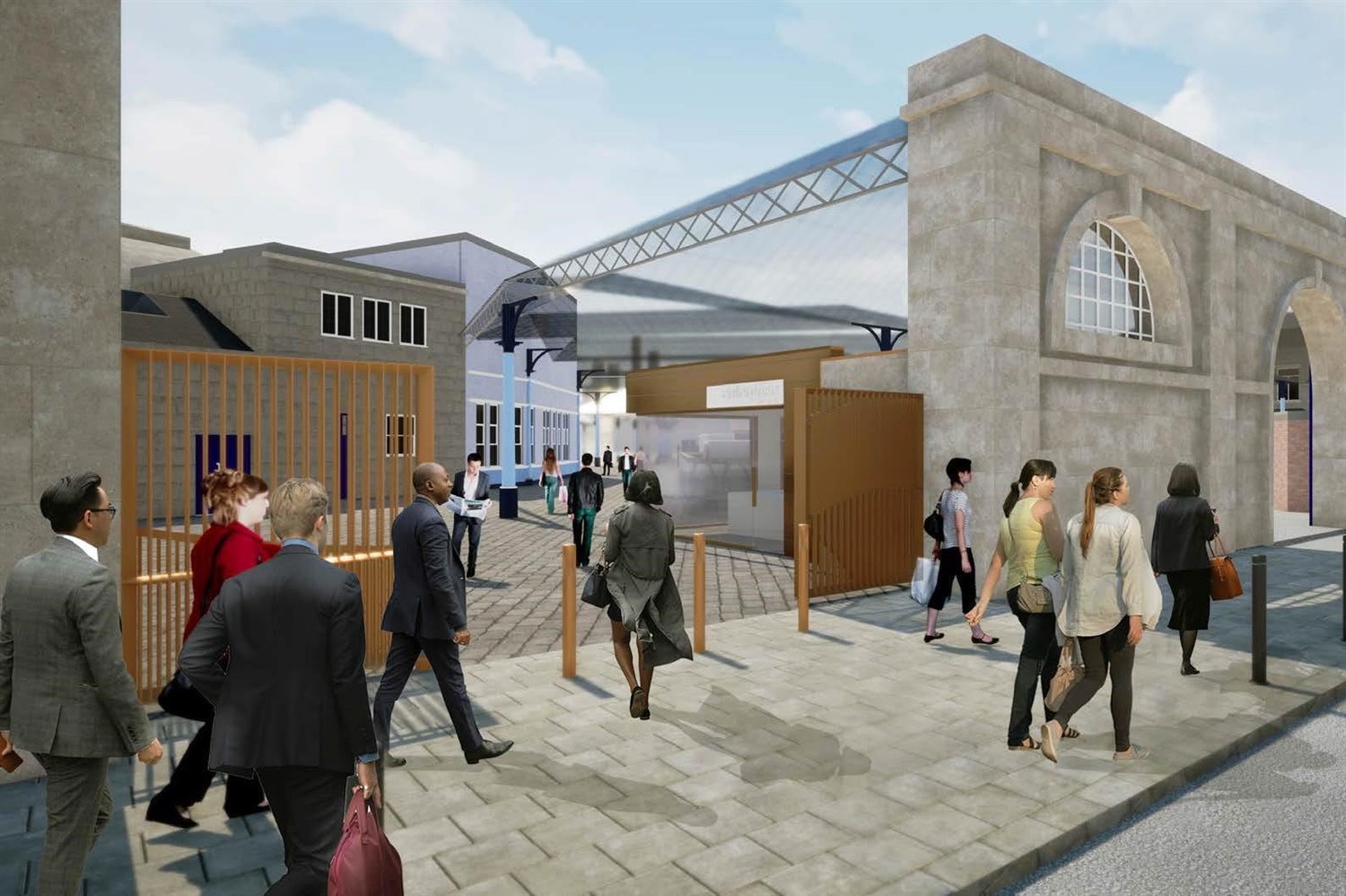 Artist impression of Neville Street entrance