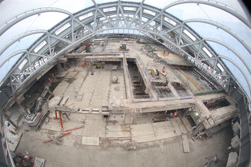 Atrium demolition 20 Oct 2014