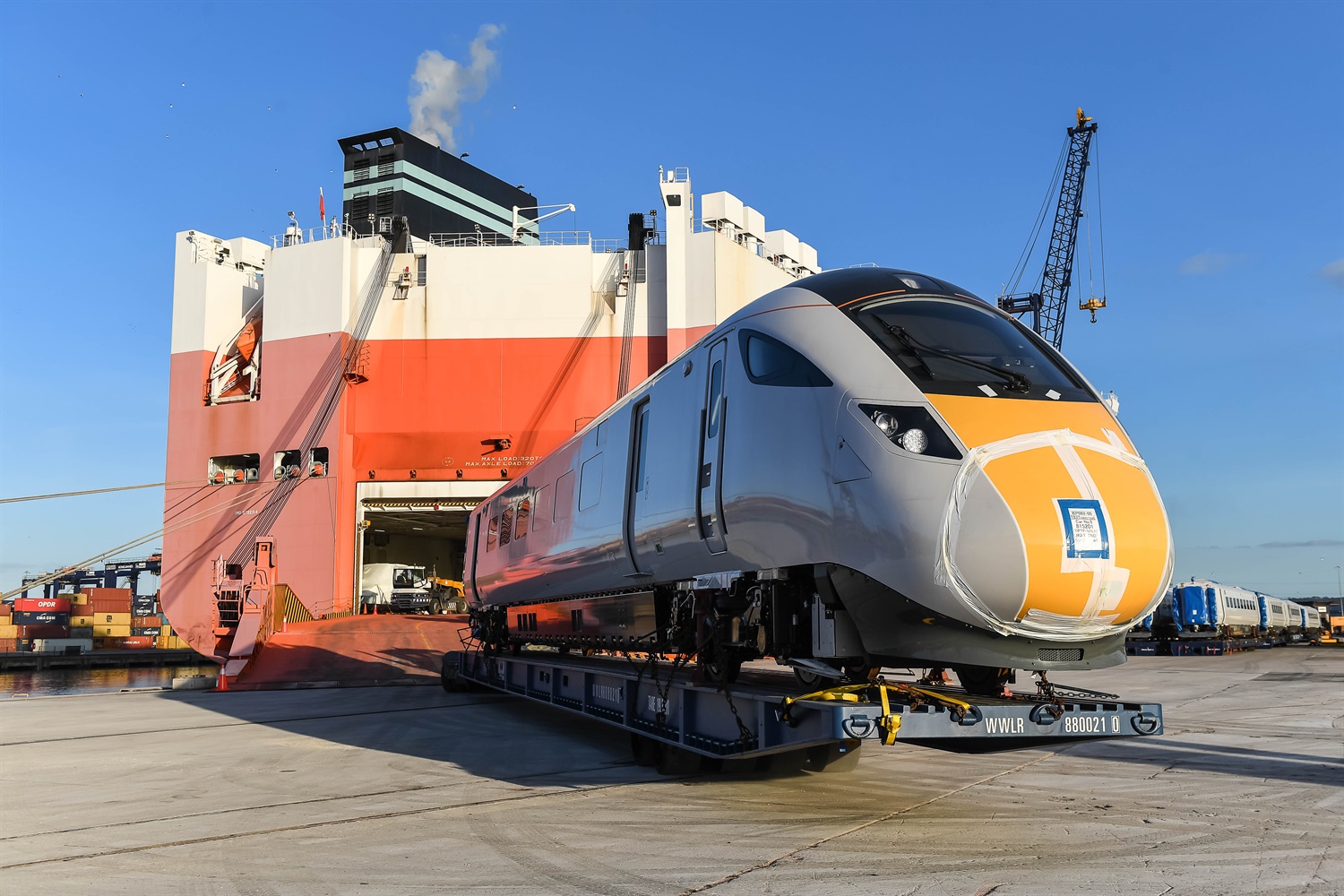 First Virgin Azuma trains arrive in UK after two-month journey from Japan