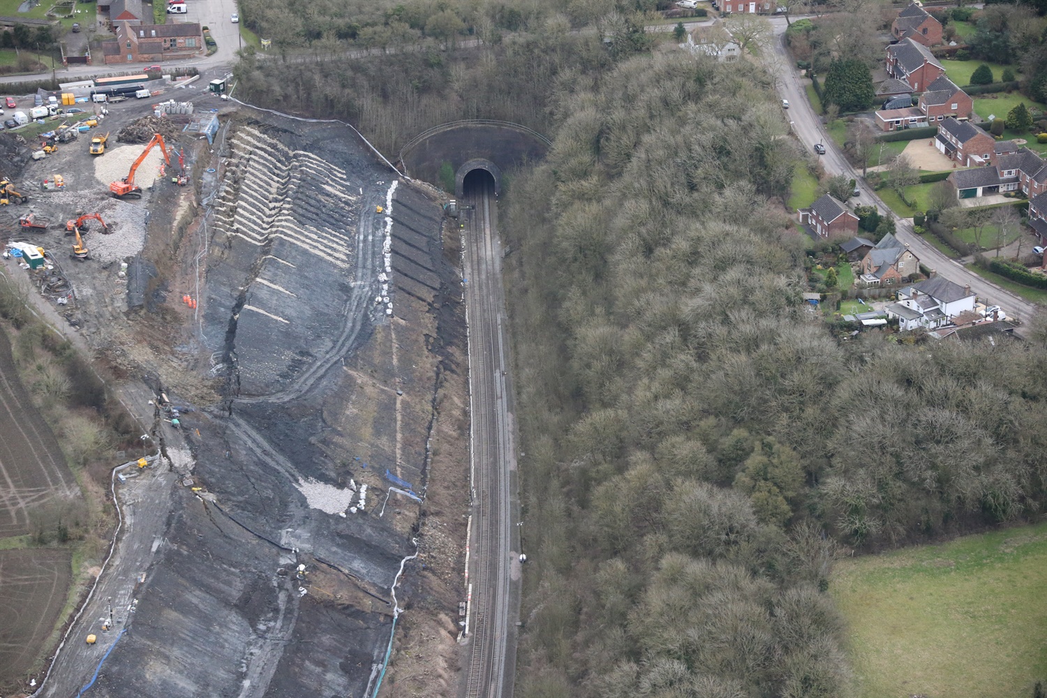 West Coast Main Line to remain open all February after Harbury landslip