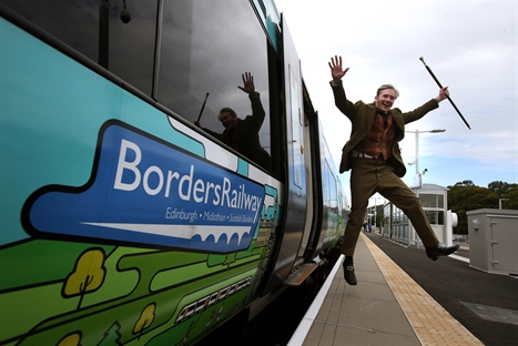 Passenger services begin on Borders Railway