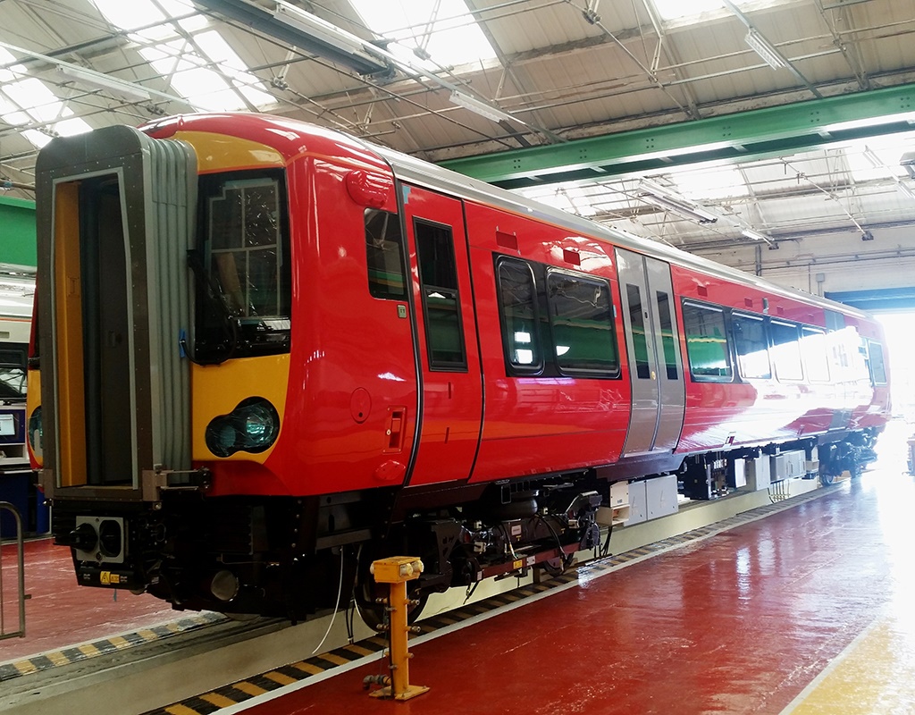 First Gatwick Express Class 387-2 car undergoing testing 