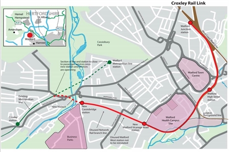 Croxley Rail Link – 2019 delivery date at ‘considerable risk’