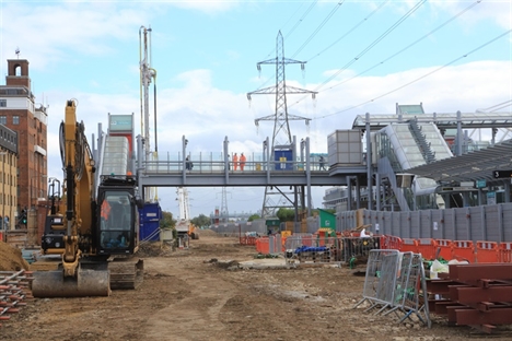 First section parts delivered for Custom House station