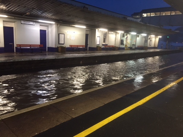 Services disrupted after Storm Emma damages Dawlish sea wall