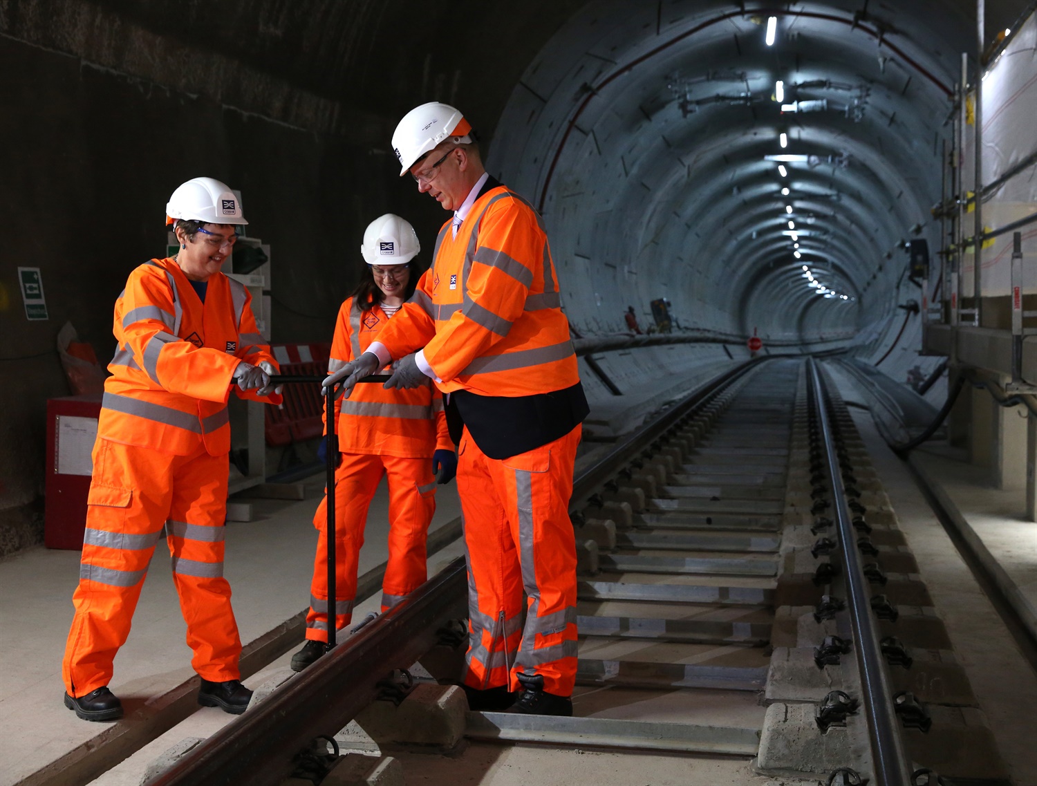 Elizabeth Line celebrates key milestone as track installation work completed