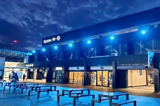 Stations light up blue as NHS turns 72 