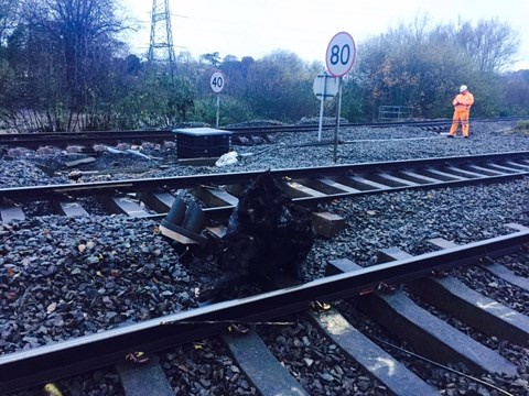 Exeter railway services resumed ahead of schedule after Storm Angus damage