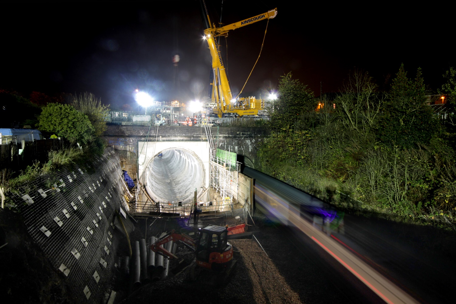 Farnworth Tunnel at night edit