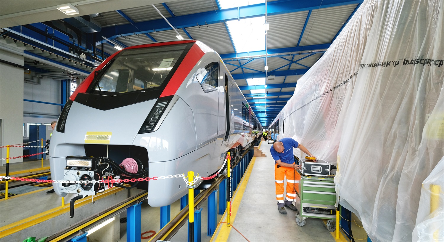 First Greater Anglia train kicks off testing in Switzerland