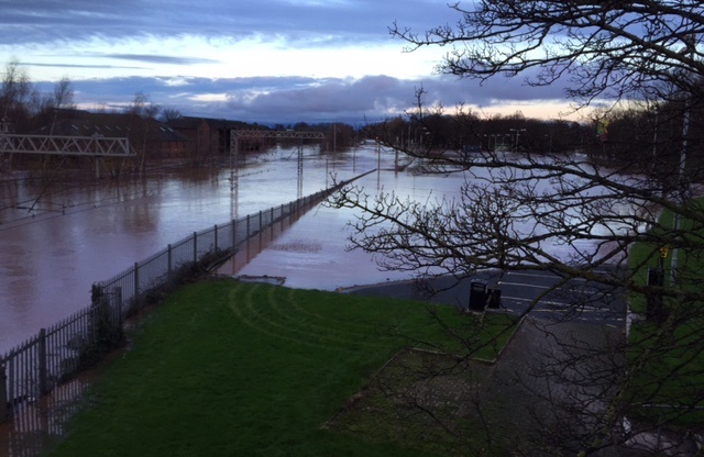 Flooded Carlisle-Scotland WCML services could reopen at midday