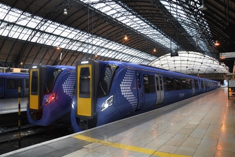 Apprentices inspect new ScotRail AT200 trains