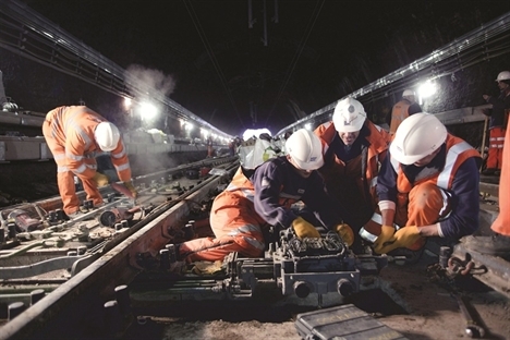 Group of maintenance workers ,nov 2009, NR image