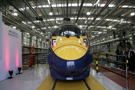 Hitachi unveils ‘bullet train’ at new Ashford depot