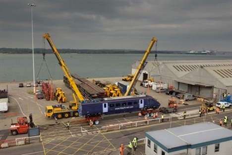 Bullet train arrives in UK 