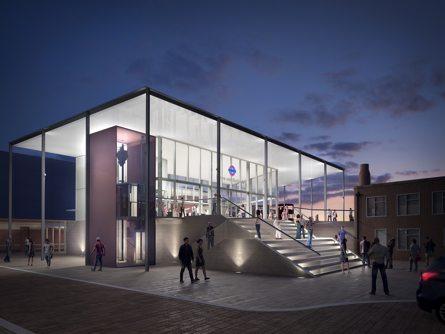 Hayes Harlington station architect impression 170786 Hayes Harlington station architect impression 170786