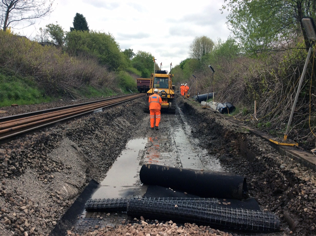 Lowering the track