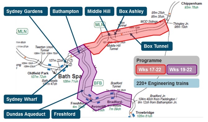 NR Map Bath eletrification works