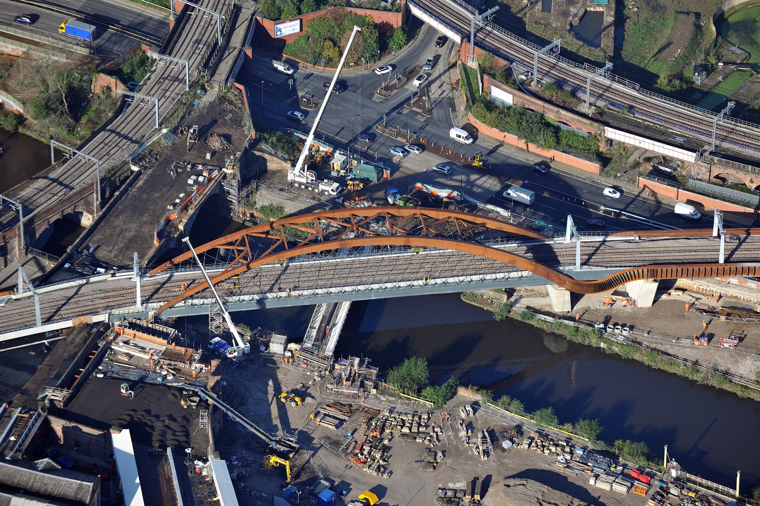 Ordsall Chord aerial Ordsall Chord aerial
