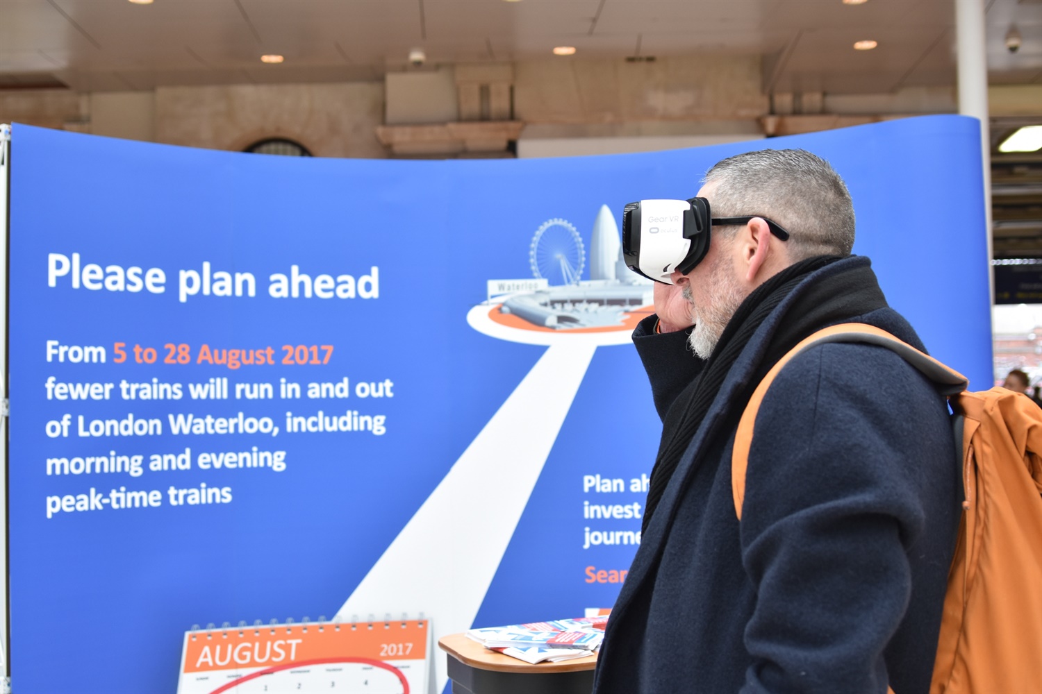 Waterloo commuters take virtual reality tour around new station