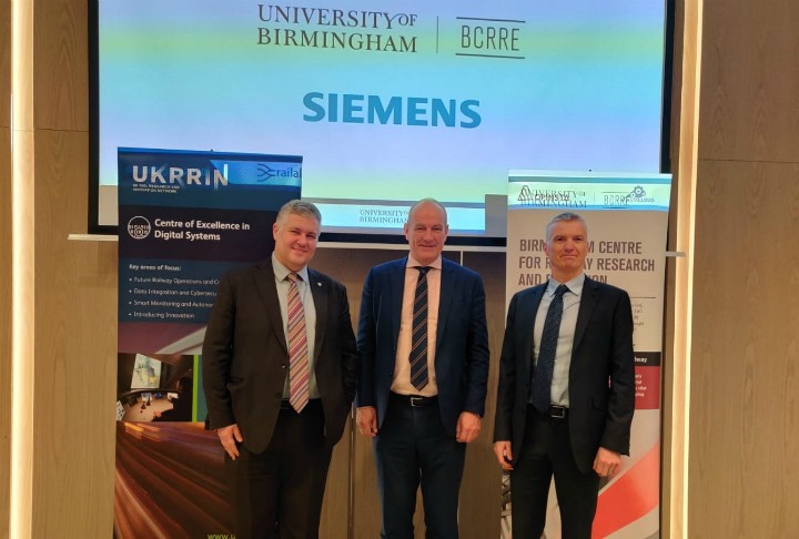 New research partnership announced between University of Birmingham and Siemens Mobility Ltd 