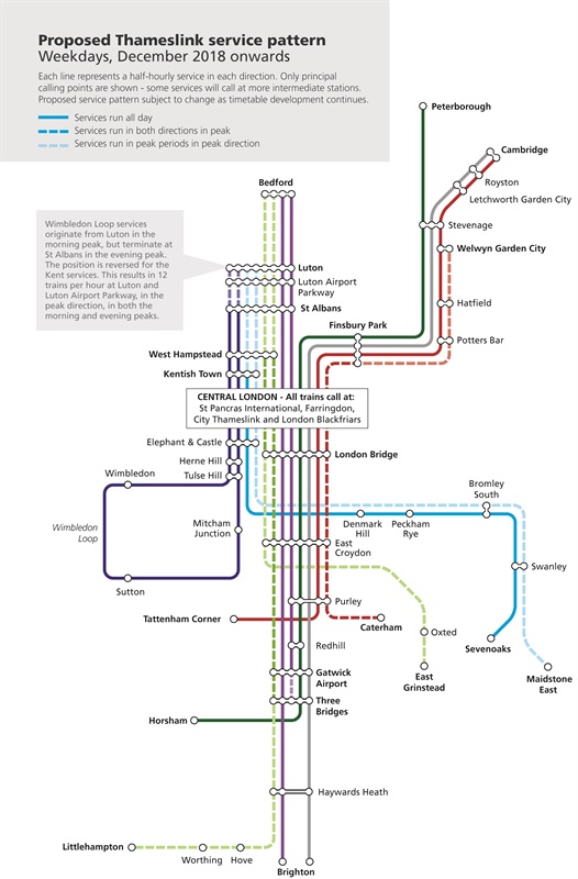 Proposed 2018 Thameslink service pattern Proposed 2018 Thameslink service pattern
