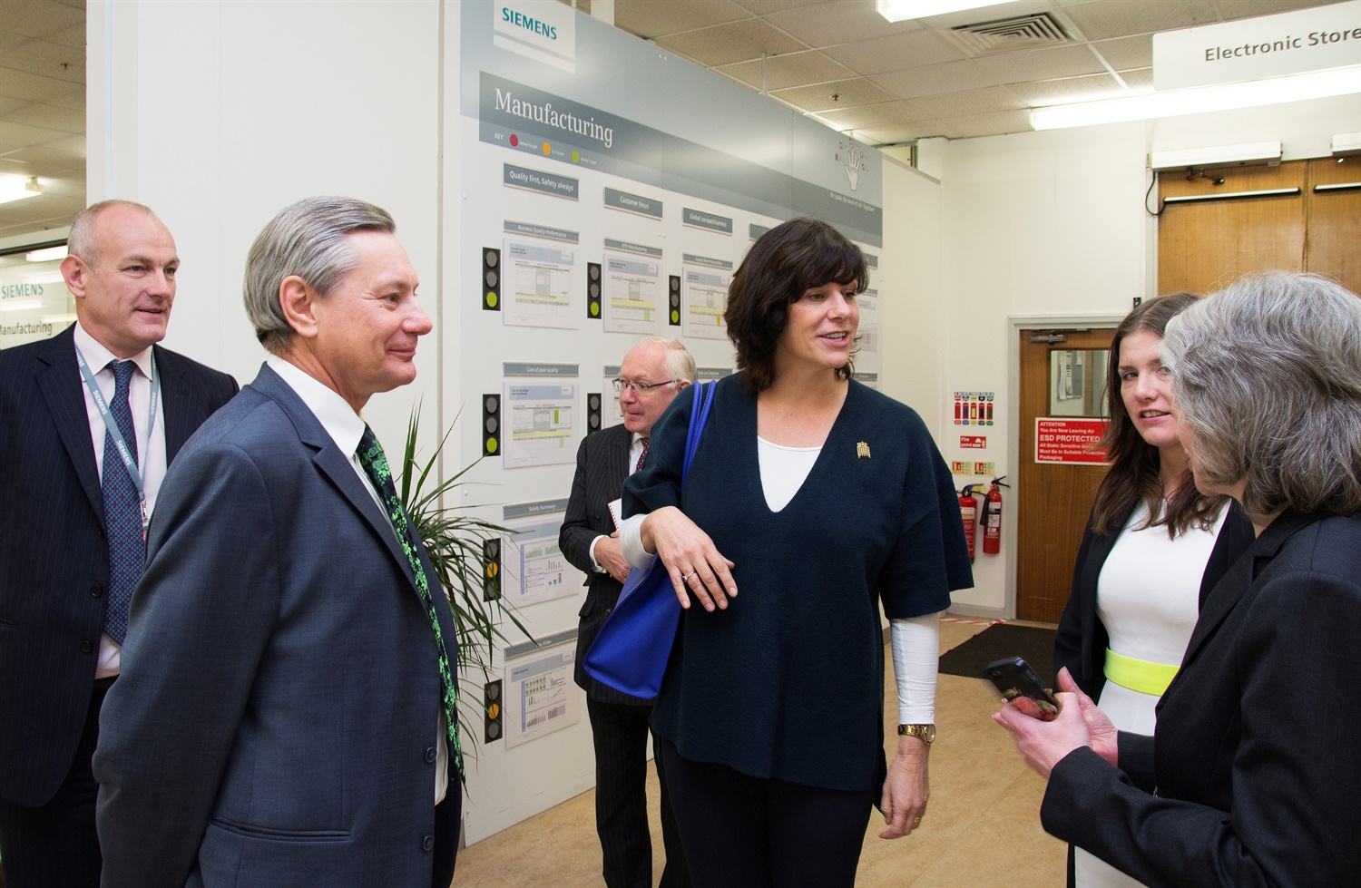 Siemens and Claire Perry talk future plans in Chippenham visit