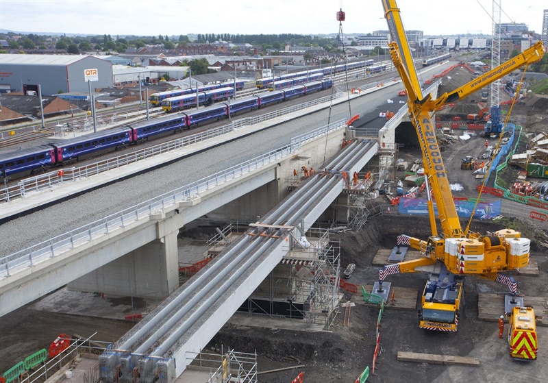 Festival Viaduct spans installed for Reading