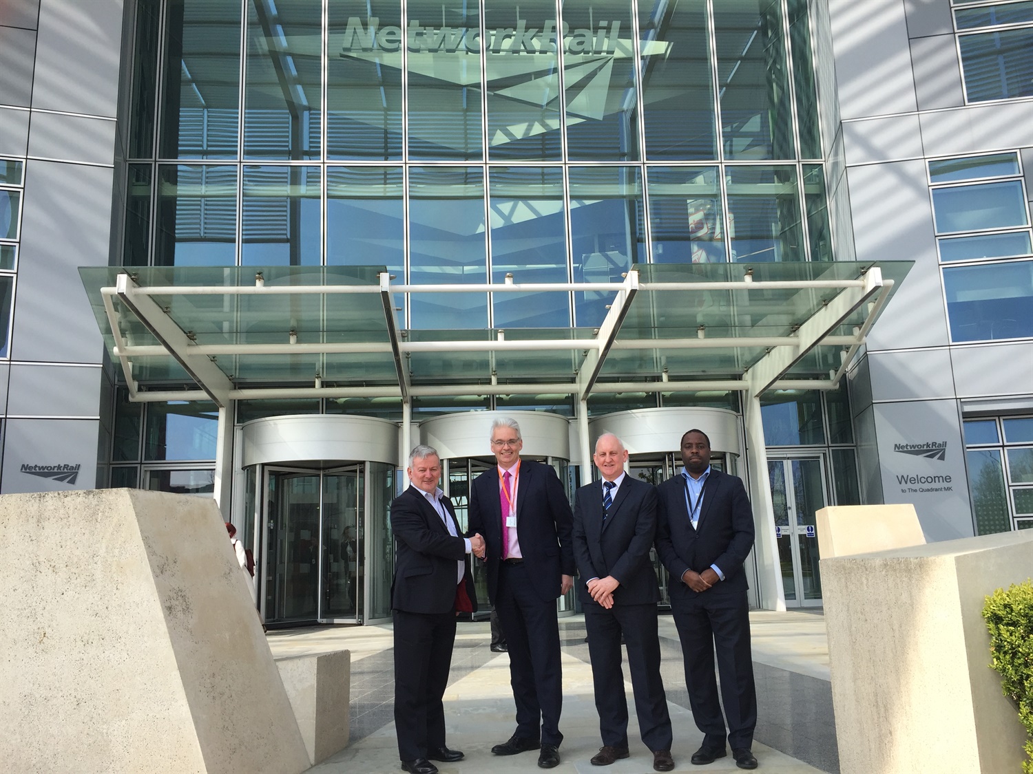 Road fleet contract signing Kenneth-Blackley-Jon Lawes-Willie-Crawford-Arnold Lupunga