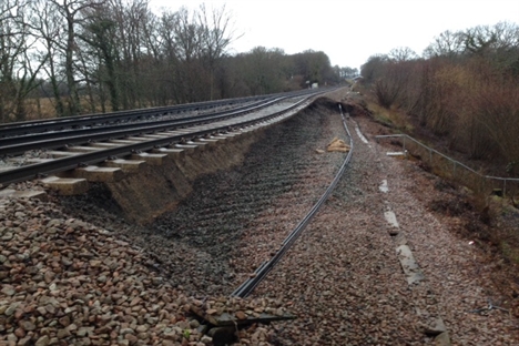 Round the clock work at Sussex and Hamsphire landslips