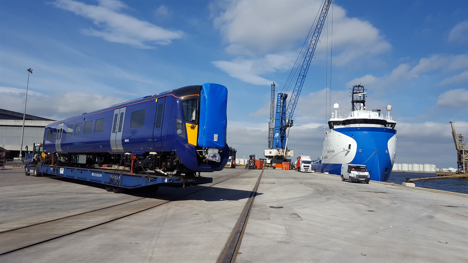 ScotRail Class385 T2 at Teesport 2