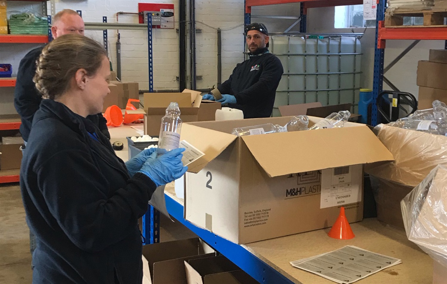 Rail depot transformed into hand sanitiser bottling plant 