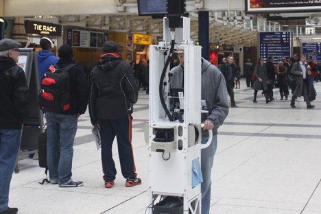 Google Street View captures images from major train stations