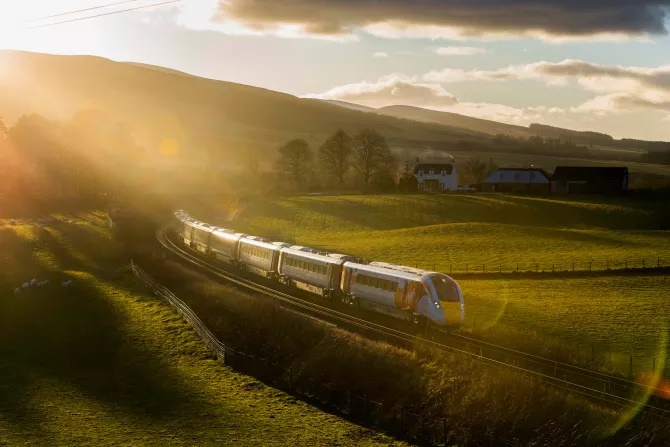 Virgin Azuma rolling stock arrives in Edinburgh for driver training 