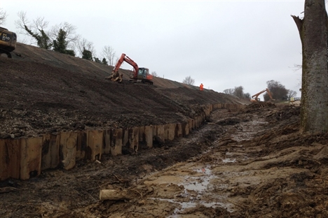 Further landslip delays repair work at Whatlington