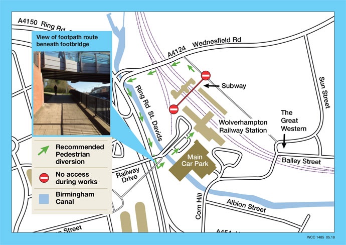 Wolverhampton subway closed as station gears up for £130m makeover