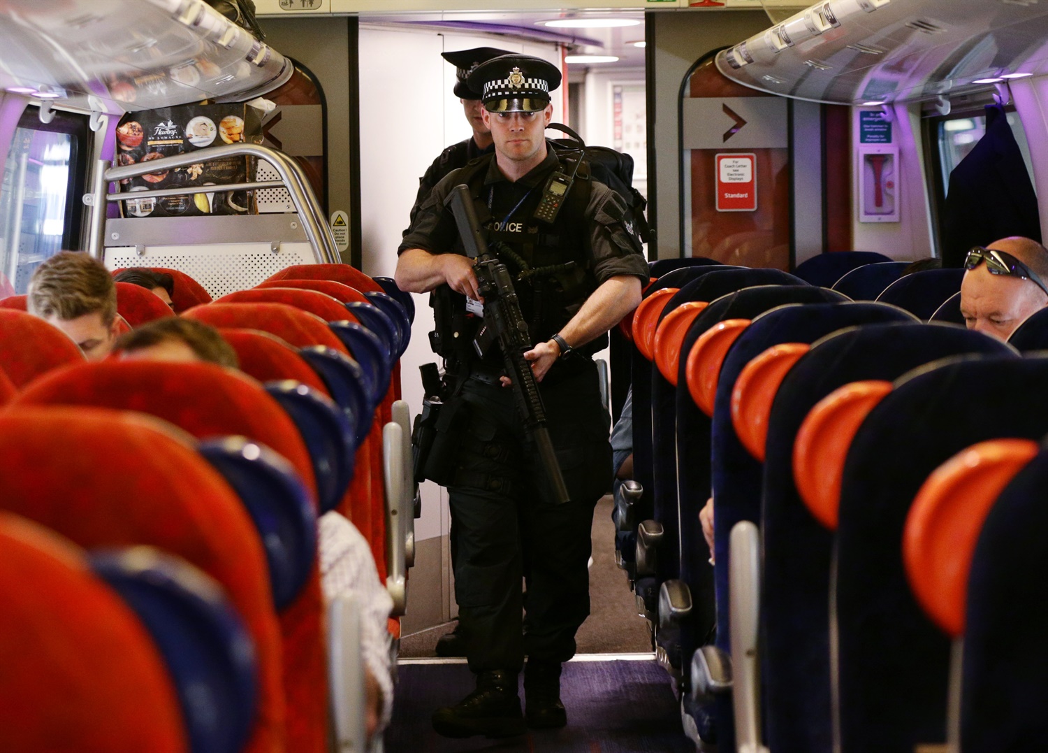 Firearms officers patrol trains for the first time 