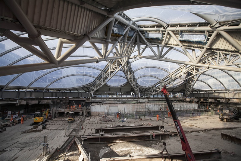 birmingham new street atrium view