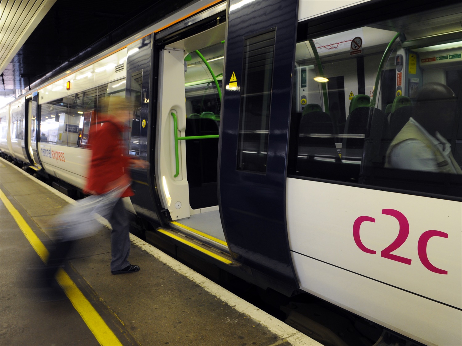 c2c train with boarding passenger