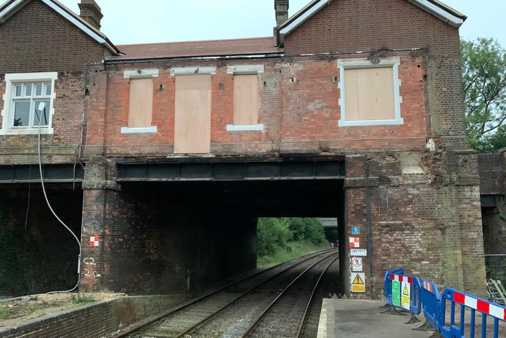 New bridge in progress at Eridge station 