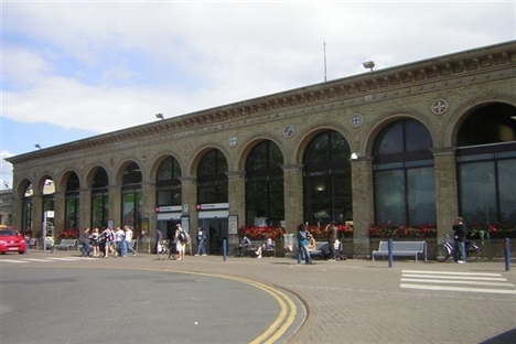 Information desk installed at Cambridge station