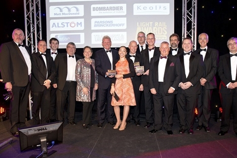 Triple success for Midland Metro at Light Rail Awards