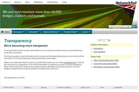 Network Rail launches ‘information portal’