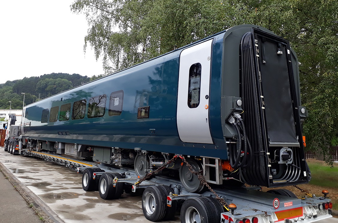 First new Caledonian Sleeper rolling stock arrives at Velim test track 