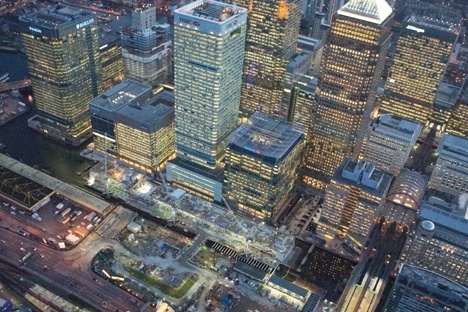 Striking new aerial images show Crossrail progress