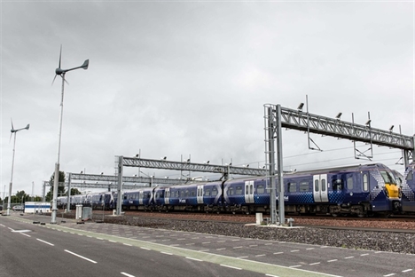 ScotRail brings wind turbines to Bathgate depot