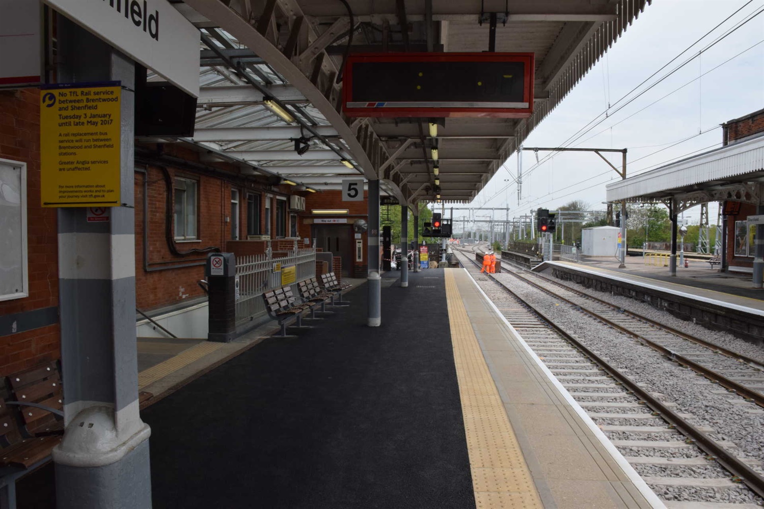 track and station improvements at shenfield completed as tfl rail services return 269248