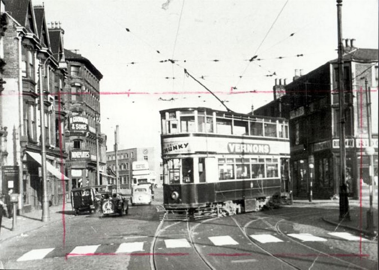 tram runs through digbeth